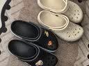 CROCS卡骆驰贝雅卡骆班洞洞鞋轻便拖鞋男鞋女鞋一脚蹬休闲鞋|205089 黑色/白色-066（含智必星） 44 (280mm) 实拍图
