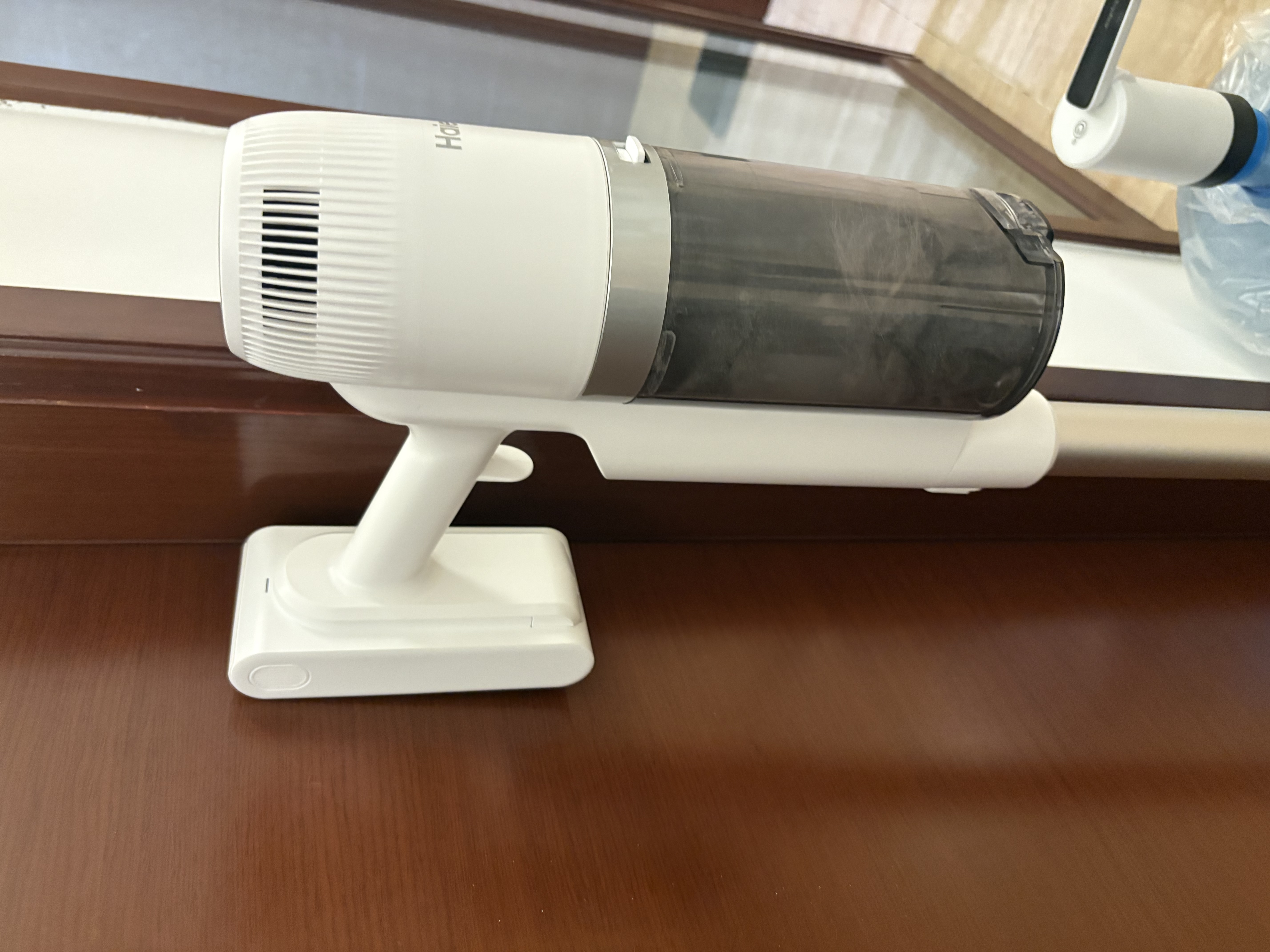 海尔（Haier）26年新款吸尘器轻量车载桌面随手吸手持吸猫毛神器家用绿光显尘便携大吸力强力防缠绕一键价保SC02 实拍图