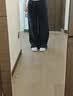 优衣库麻混纺舒适长裤/常规款女装/休闲裤482246 69 藏青色 M 实拍图