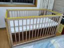 babycare婴儿床0-3岁宝宝实木床儿童床高度可调可移动多功能拼接床蒙柯PRO 实拍图