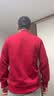 班尼路（Baleno）宽松圆领卫衣男春秋潮流oversize大码上衣男士本命年酒红色外套 实拍图