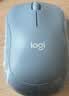 罗技（Logitech）M221 轻音鼠标 无线鼠标 办公鼠标 对称鼠标 带无线微型接收器 雾霭蓝 实拍图