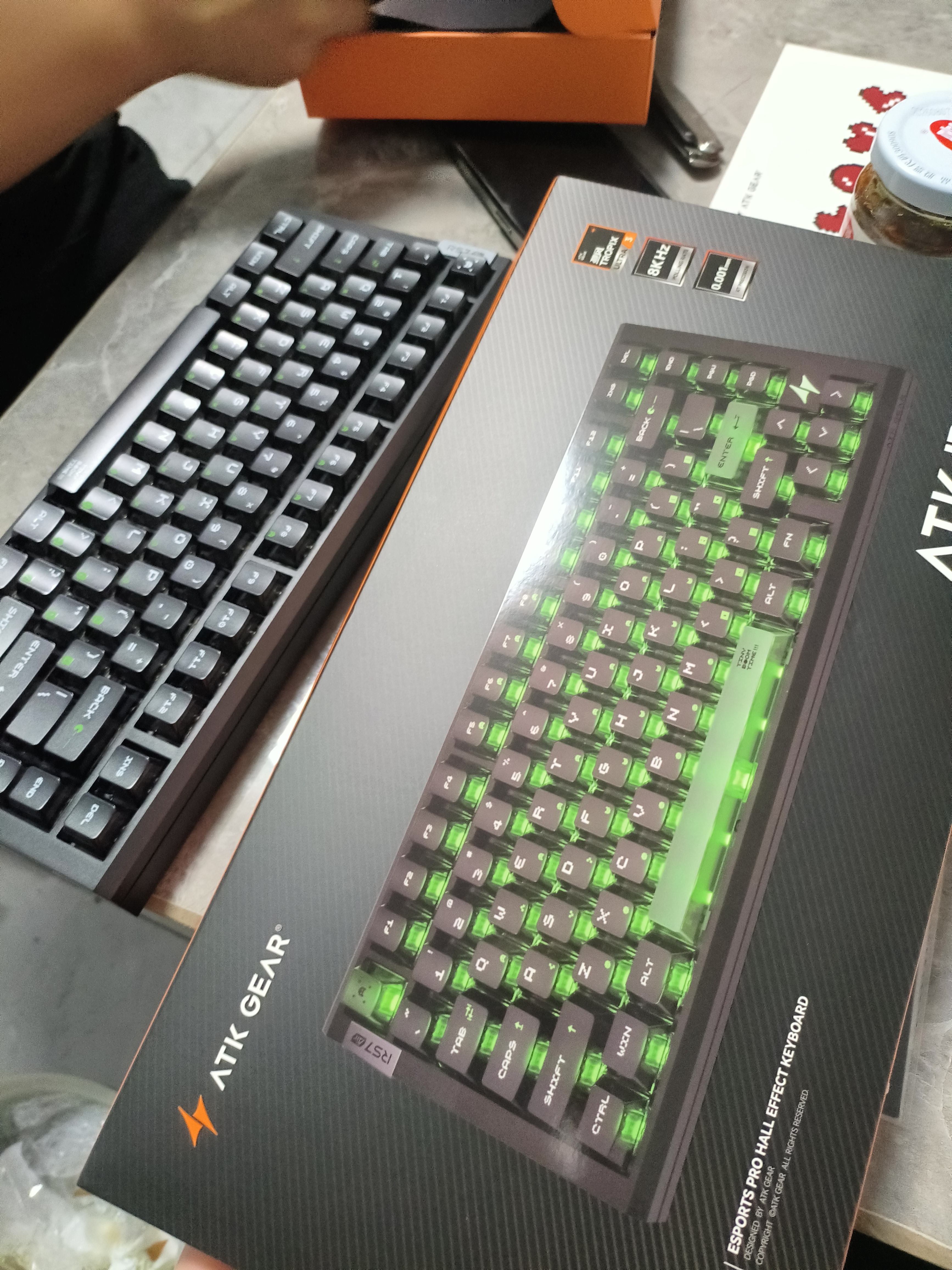 ATKRS7Air磁轴键盘 75配列客制化电竞游戏机械键盘有线81键 RS7 Air星宇橙冰刃轴 实拍图
