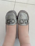 玲峰 2021时尚休闲软底简约妈妈真皮大码女鞋41-43夏季新款 脚宽胖一脚蹬舒适单鞋女平底皮鞋40 银灰 39 实拍图
