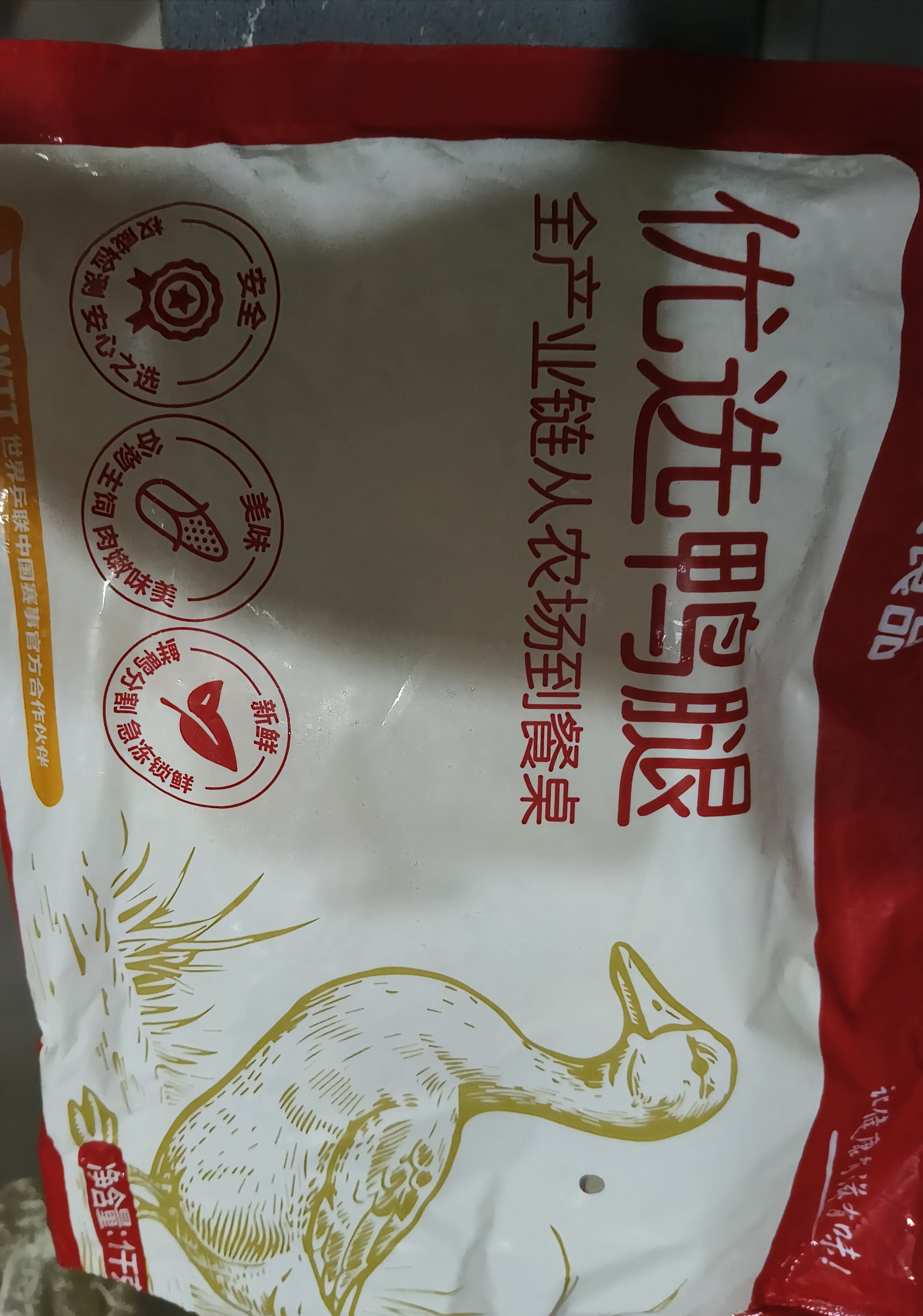 正大鸭腿2斤（约4个）生鲜冷冻鸭卤味麻辣鸭货卤煮鸭腿鸭肉早餐生鲜 实拍图