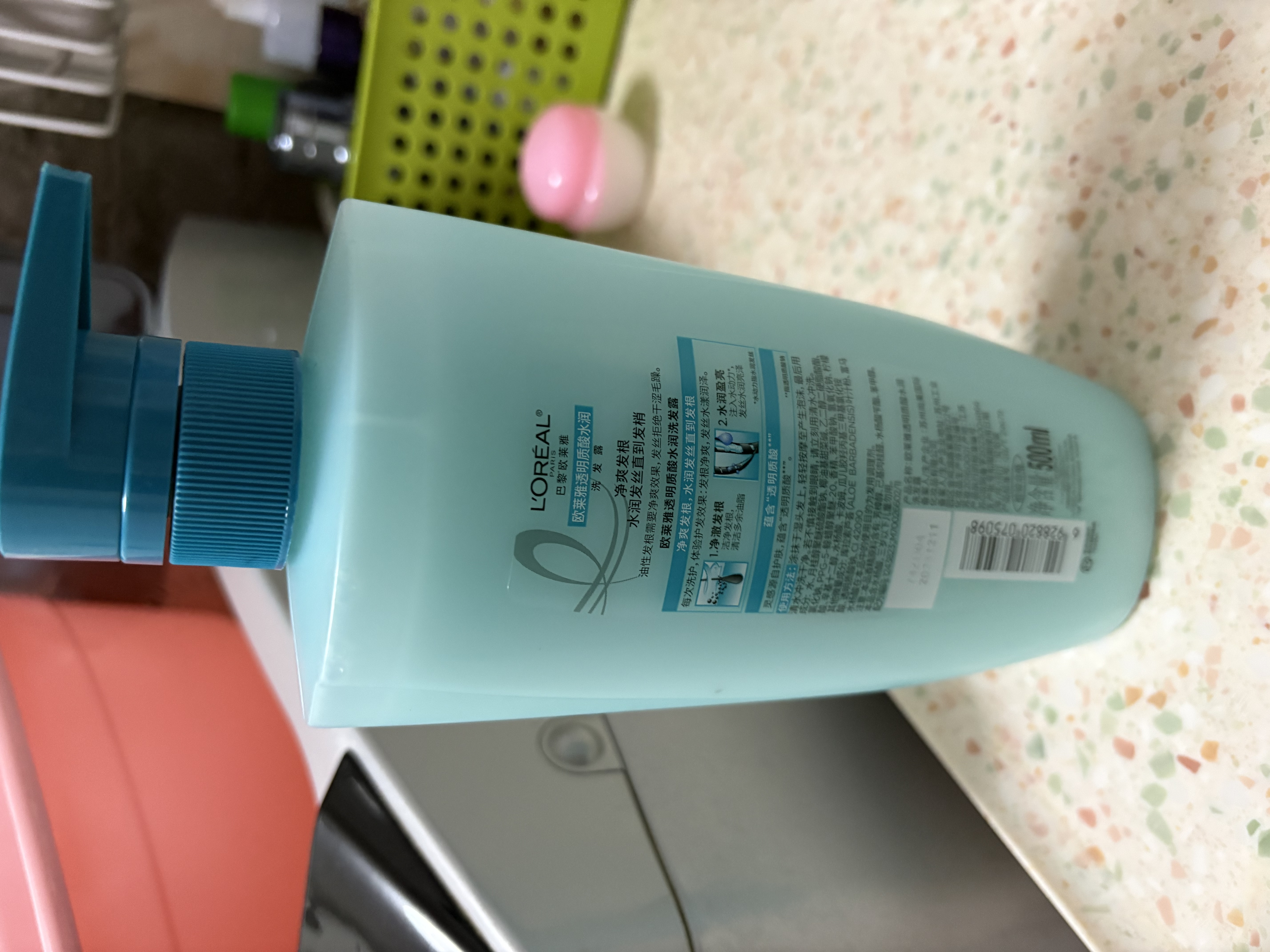 欧莱雅透明质酸水润洗发水无硅油洗发露500ml 实拍图