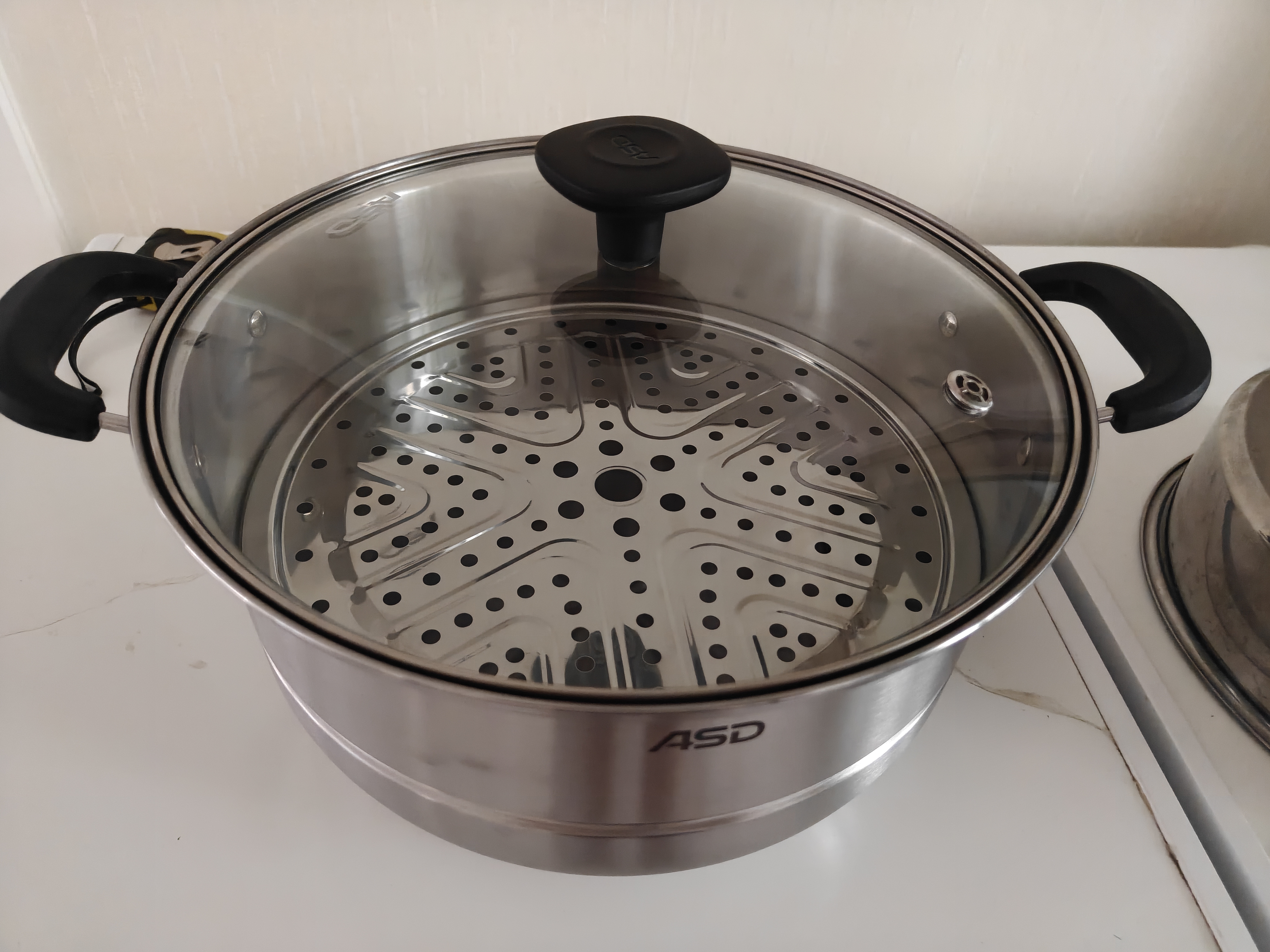 爱仕达（ASD）蒸锅双层不锈钢蒸锅 家用炖蒸煮一体汤锅 30CM大容量蒸笼QVL1530 实拍图