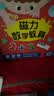 磁力教具数学启蒙教具(精装礼盒4册) 幼小衔接数学启蒙 凑十法借十法分数板分数盘蒙氏百数板20以内加减法十格阵 女孩男孩生日礼物 实拍图