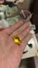 雕塑 爆款成品聚宝盆摆件黄水晶元宝 小元宝【5个】25mm 实拍图