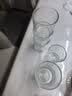 二两白酒杯描金带刻度家用高档酒具2两杯套装钢化玻璃杯啤酒杯子 2两刻度白酒杯(6只装) 实拍图