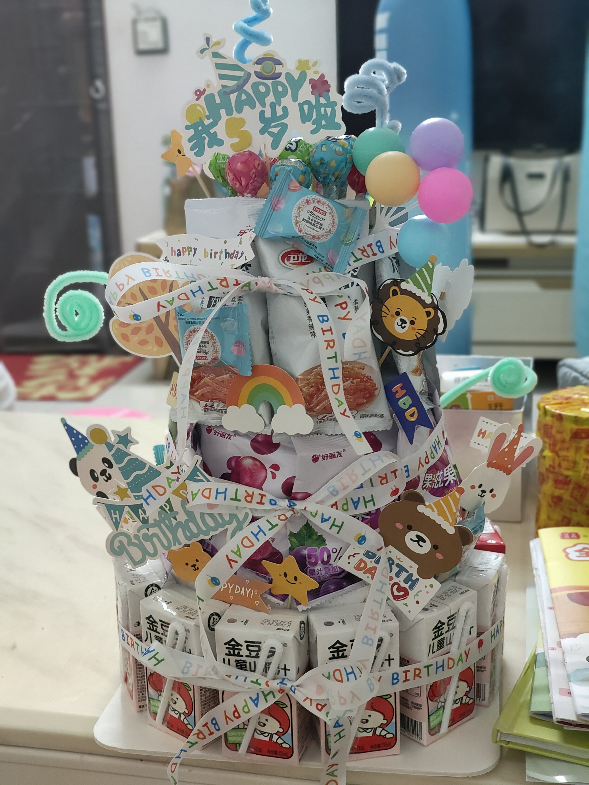 Murcia零食蛋糕diy材料网红款ins生日场景布置用品大人儿童装饰周岁布置 实拍图
