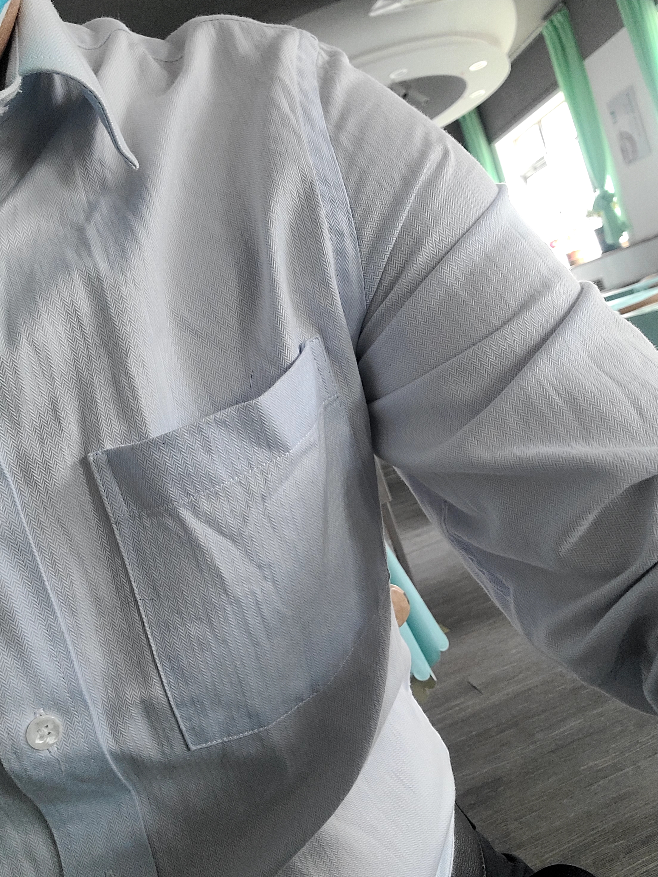罗蒙（ROMON）短袖衬衫男士夏季半袖上衣服衬衣商务纯色正装 白色  2XL 实拍图