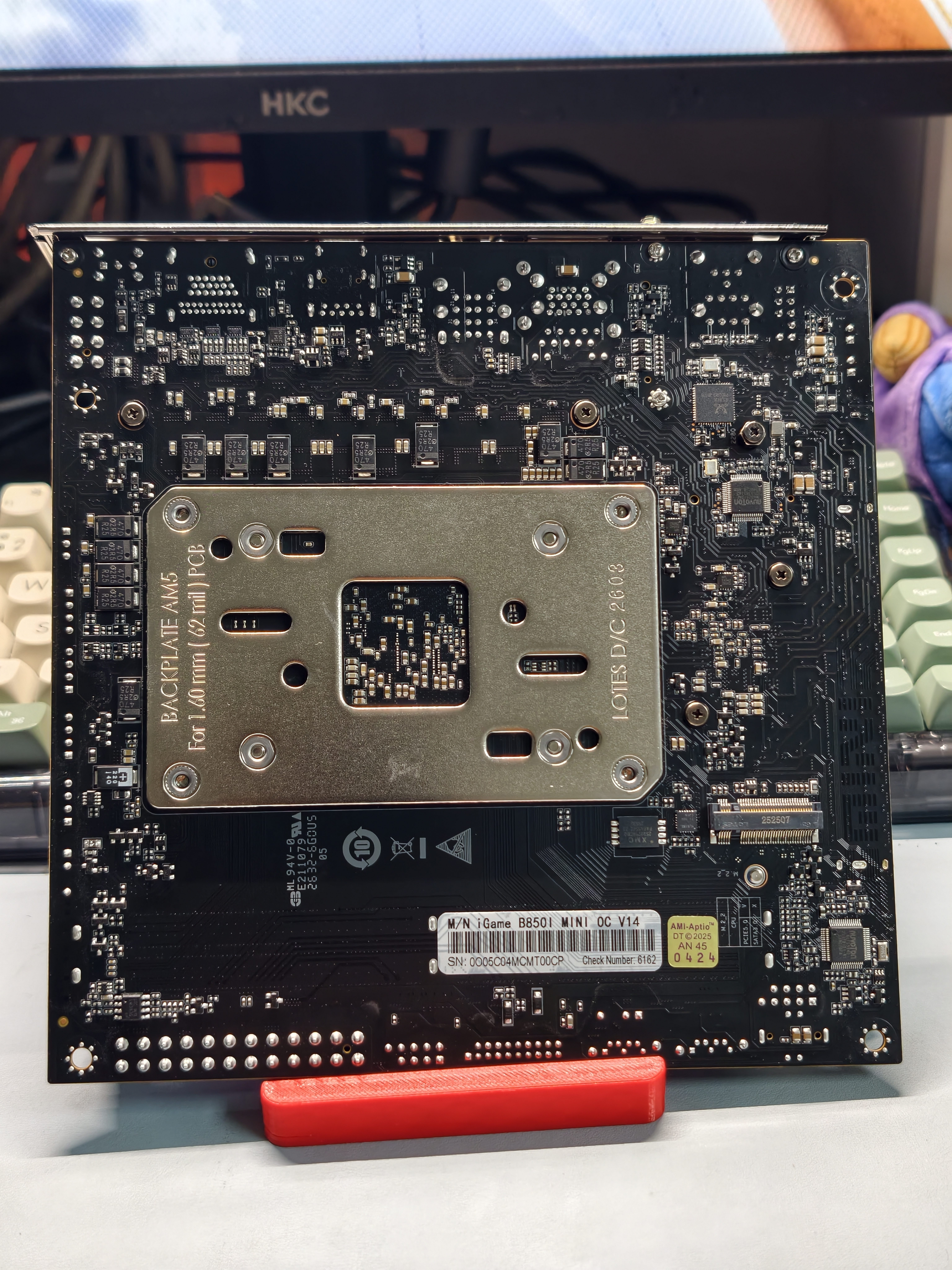 七彩虹（Colorful）iGame B850I MINI OC V14主板DDR5 支持CPU 9800X3D/9700X/7800X3D (AMD B850/socket AM5) 实拍图