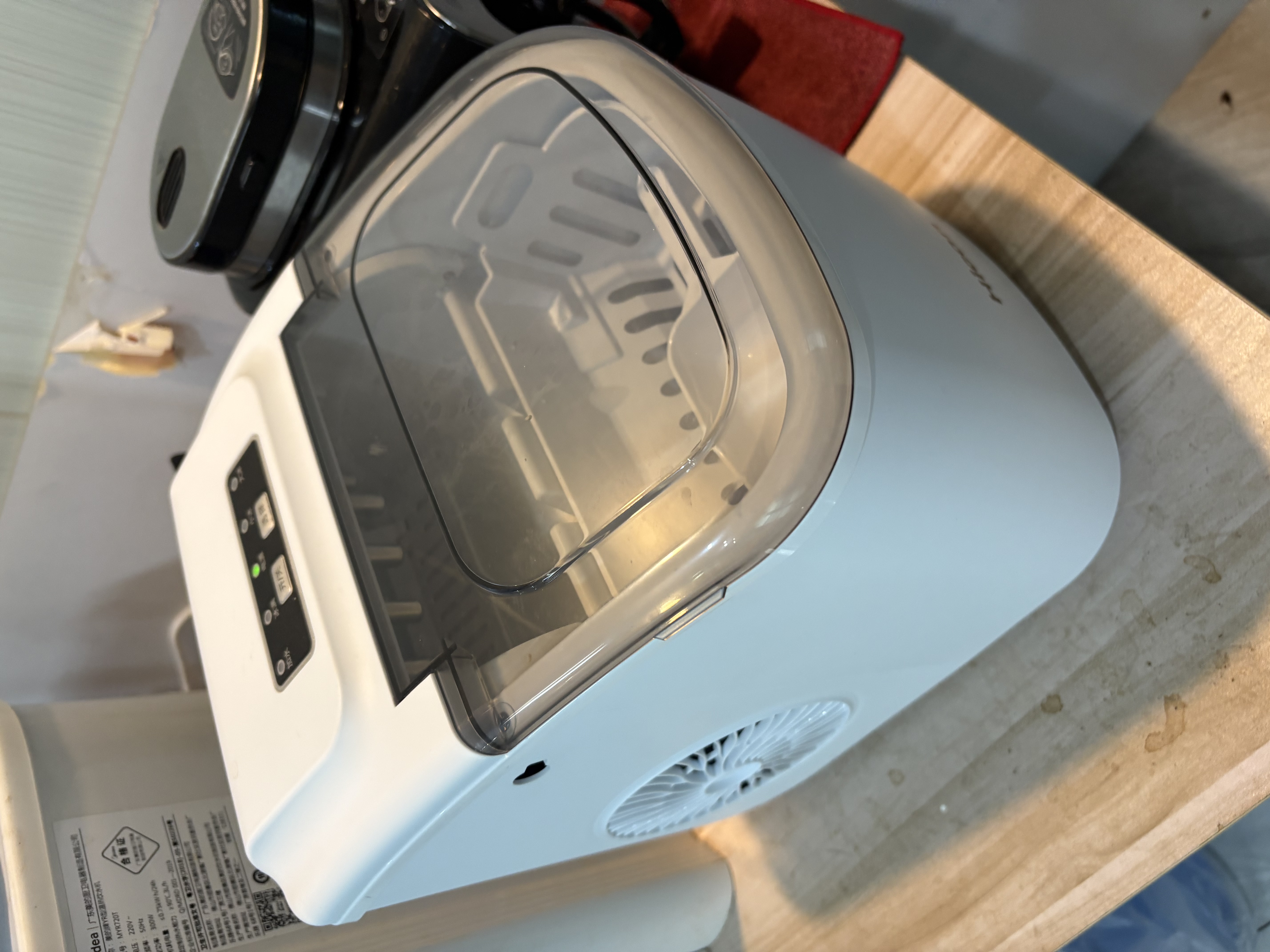 惠康制冰机小型家用宿舍学生15KG迷你寝室全自动制冰机器圆冰制作机便携把手商用奶茶咖啡冰块制冰模具 【热销款】店长推荐-白色性价比款-自动清洗 实拍图