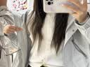 MJ STYLE圆领针织毛衣开衫女2026年秋冬薄款蝴蝶结刺绣设计感甜美休闲上衣 实拍图