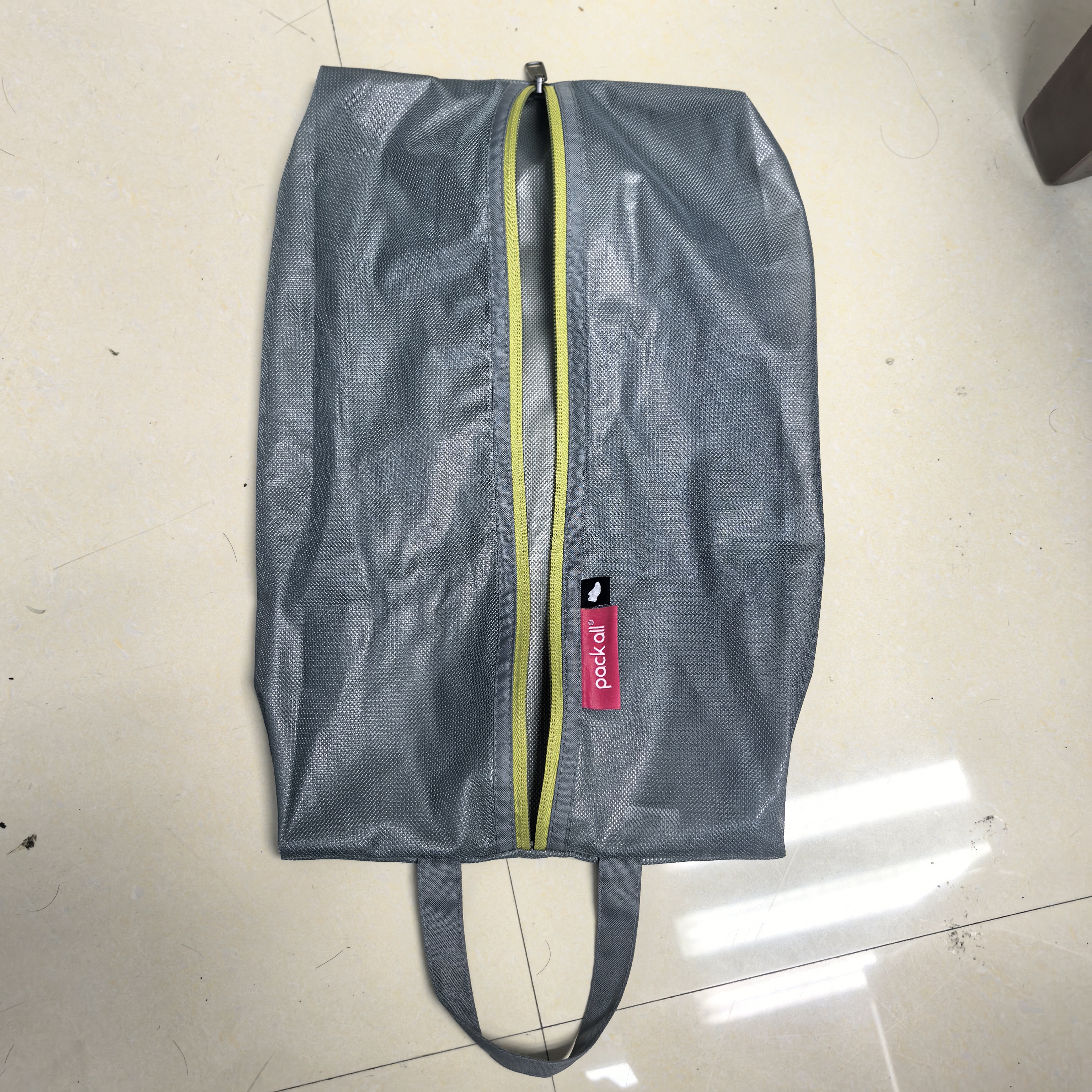 pack all鞋袋收纳包 旅行出差鞋子收纳袋防尘鞋袋子球鞋运动鞋包 标码灰色 实拍图
