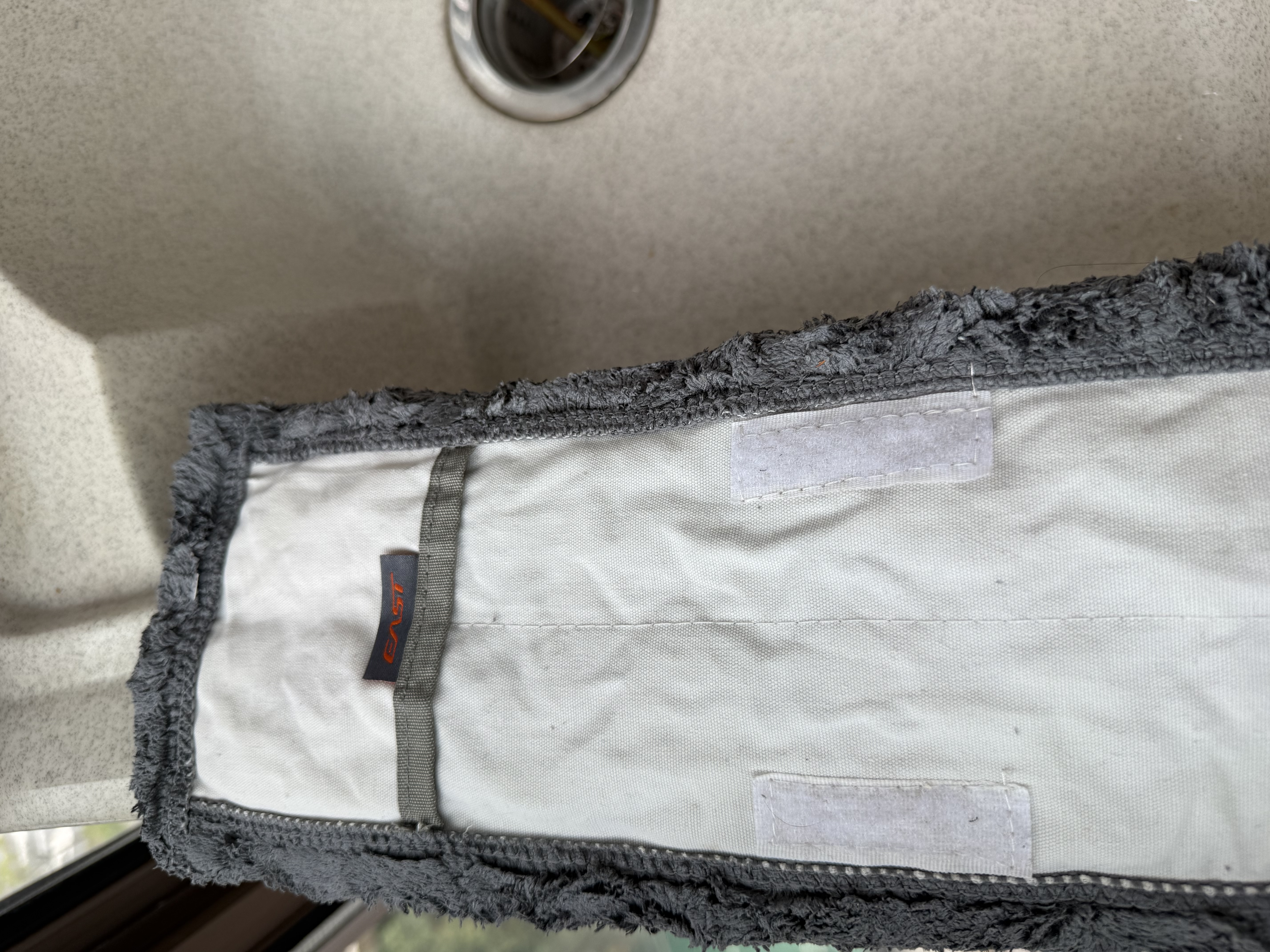 伊司达平板拖把45cm铝合金杆1.29cm共2布家用一拖净柔软吸水不掉毛墩布 实拍图