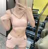 安与·洛施琪 泳衣长袖女分体仙女范韩国ins潜水防晒保守学生新款温泉泳装 浅紫色 M  ( 四件套 80-95斤 ) 实拍图