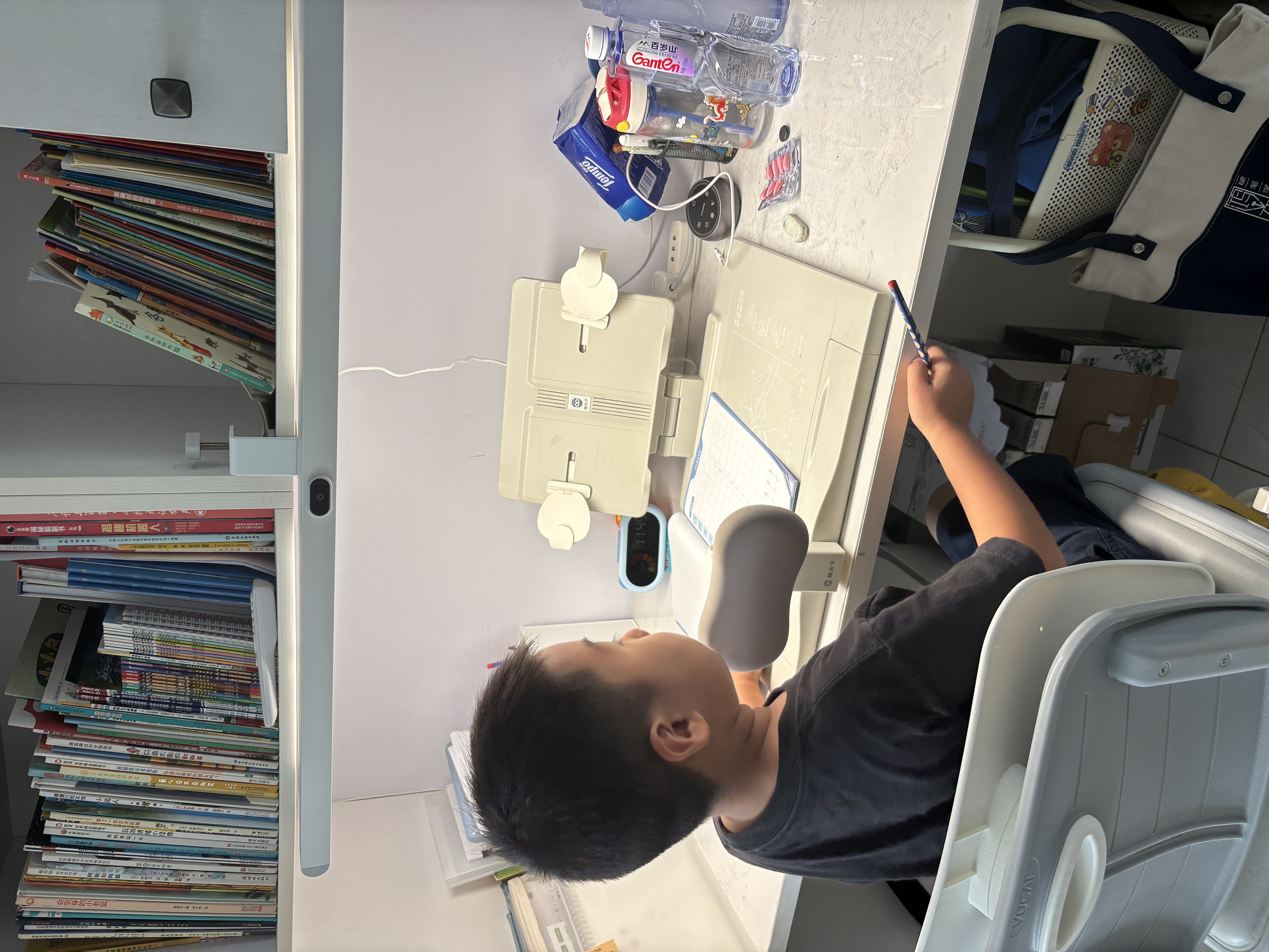 孩视宝夹式护眼台灯学生学习灯防蓝光桌面吊柜大路灯儿童学习台灯G-50W 实拍图