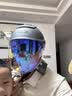 野马（YEMA）3C认证电动车头盔男女摩托车半盔冬季保暖四季通用双镜片0感天窗电瓶车安全帽370S 亚钛灰配极光长 实拍图