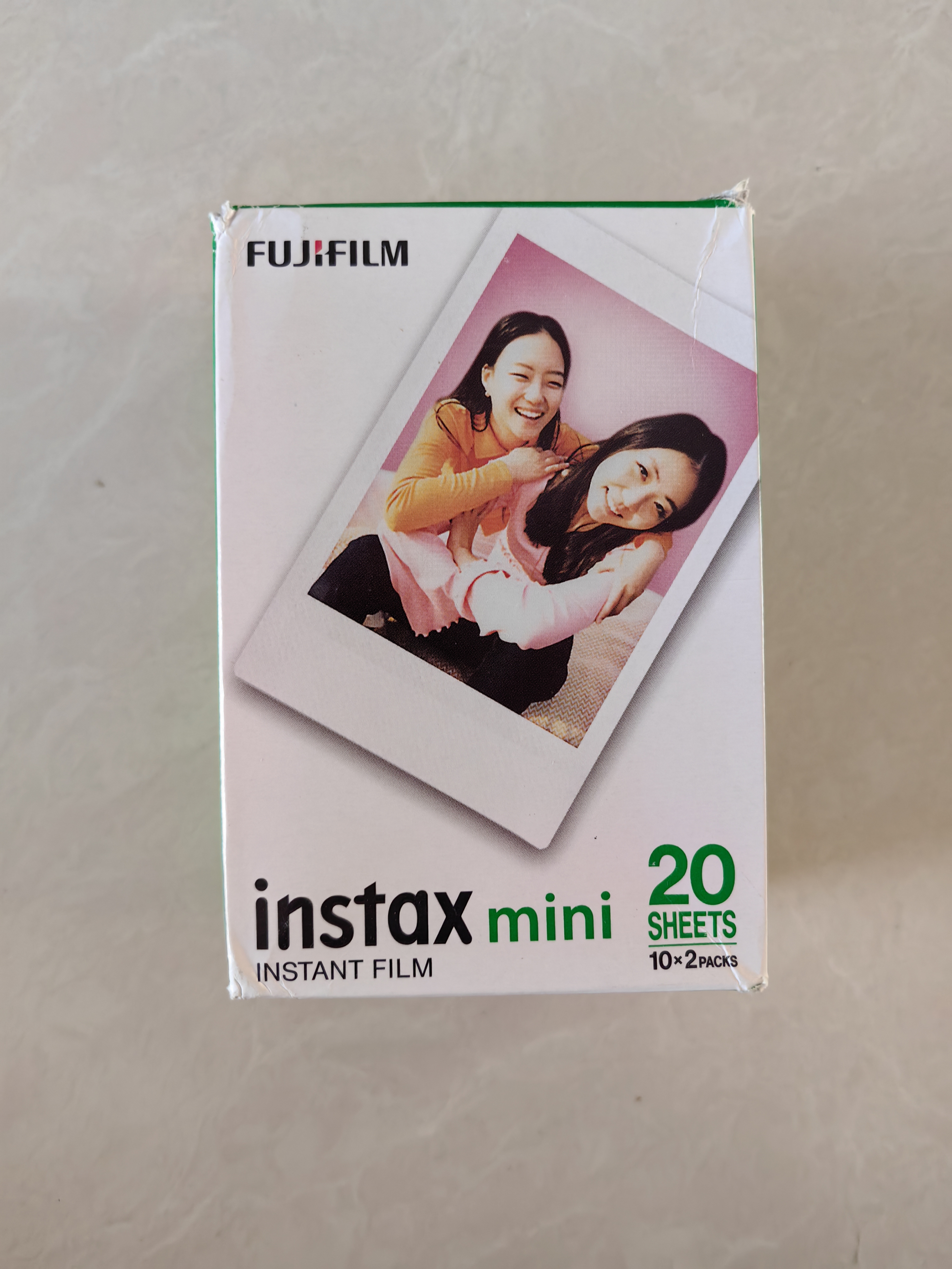 INSTAX富士instax立拍立得 mini相纸 白边双包20张+闪闪星钻边框贴 实拍图