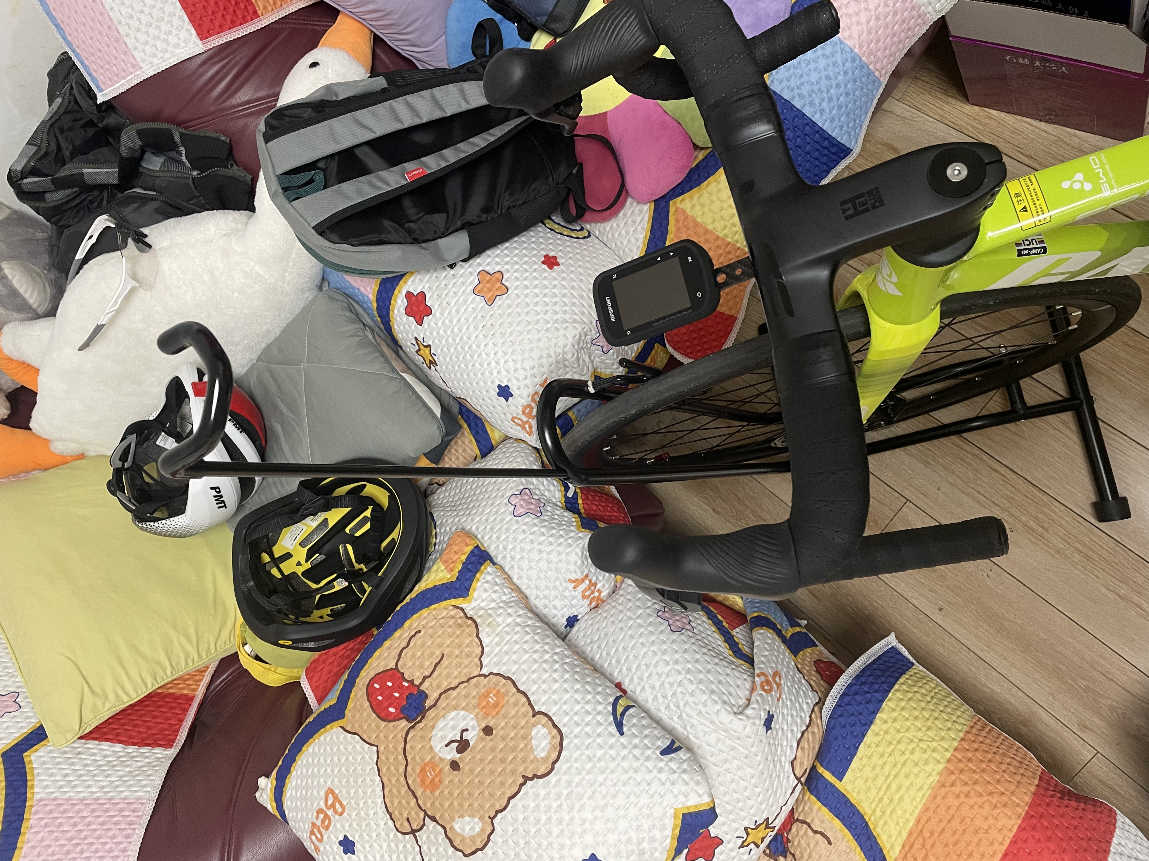 乐百客（LEBYCLE）3合1自行车立式停车架挂架展示架维修架7档调节通用山地车公路车 实拍图
