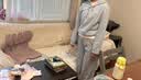 香影蓝色休闲运动套装女2026秋装新款假两件卫衣阔腿裤两件套 航线蓝 M 实拍图