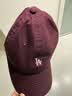 NEW ERA纽亦华MLB小logo运动休闲情侣弯檐棒球帽软顶NE920 13793034-酒红色洛杉矶道奇队 OSFM 实拍图