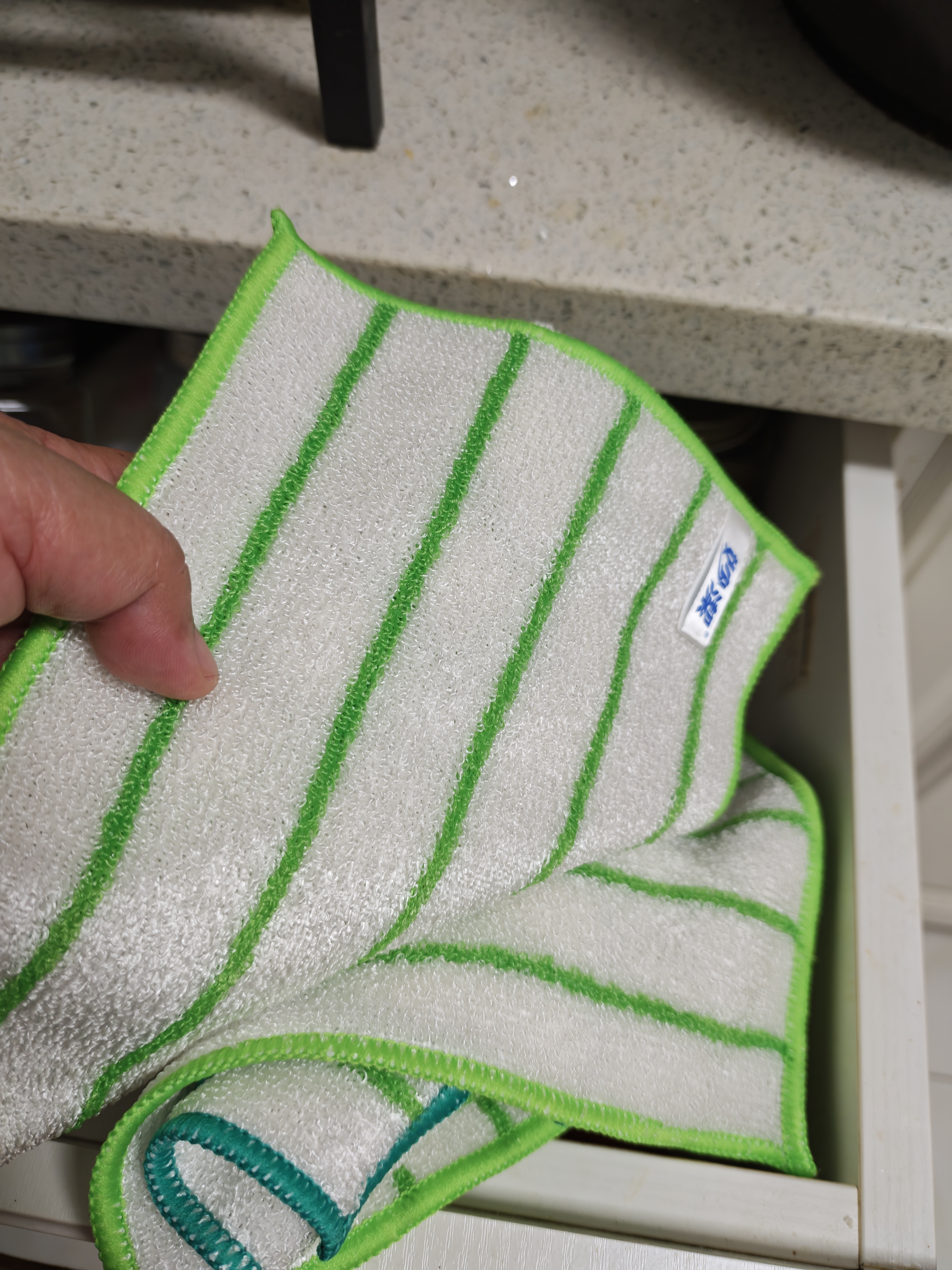 妙洁竹净去油抹布23*18cm 8片 吸水去污巾 厨房洗碗布家用神器 实拍图