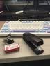 得力（deli）订书机小号套装订书器办公用品文具学生专用附订书钉起钉器中号大订书器小型办公室 0354荣耀黑 实拍图
