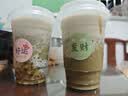 双枪（Suncha）奶茶杯一次性塑料水杯带盖吸管露营外带便携用咖啡杯400ML*20套 实拍图