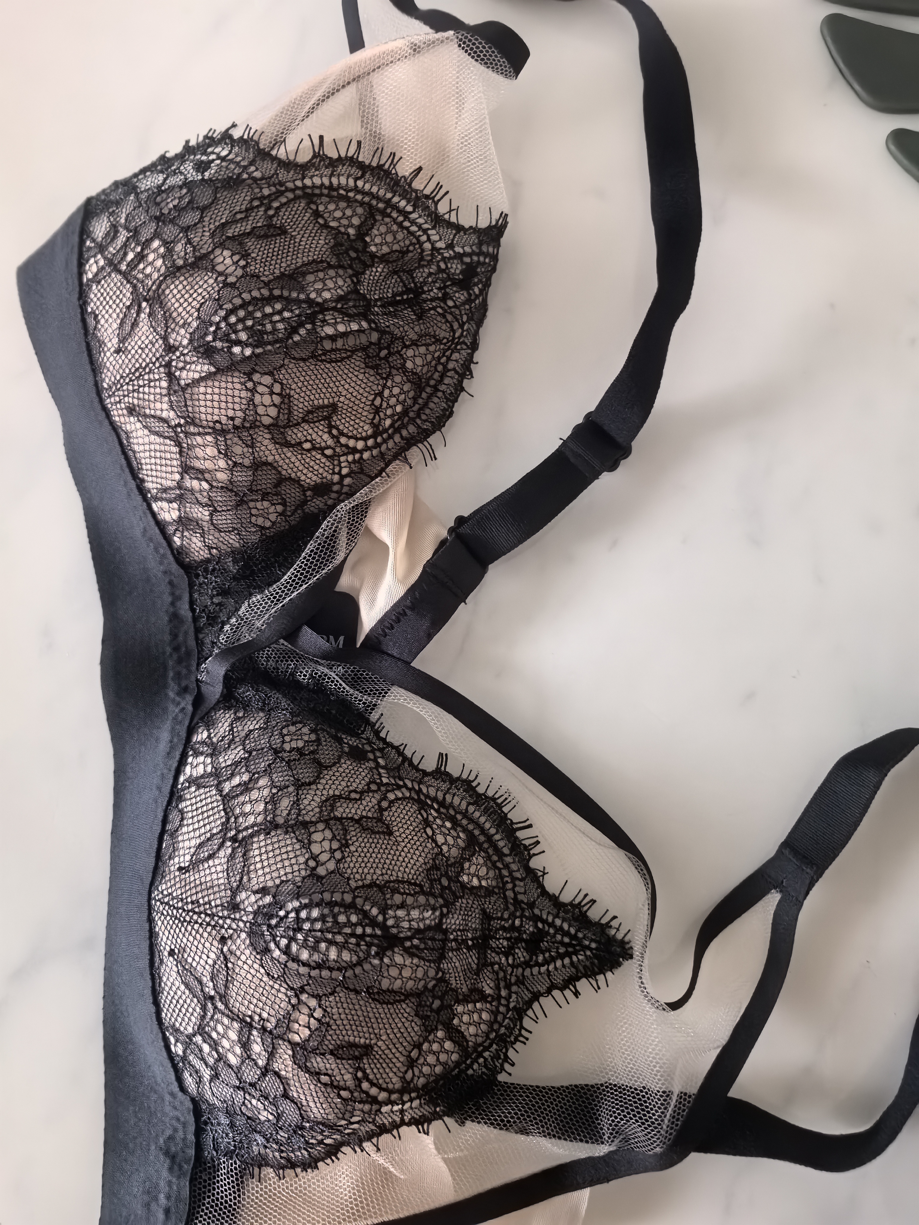 曼妮芬法式性感蕾丝内衣女轻薄无痕小耳朵舒适软支撑无钢圈美背女士文胸 实拍图