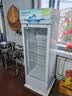 白雪雅竹大容量饮料柜商用冰柜直冷藏展示柜酒水柜纯风冷无霜保鲜柜超市玻璃门冰箱立式啤酒柜 单门下机【直冷蓝白】530*540*1630mm 实拍图