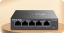 普联（TP-LINK）5口全千兆钢壳交换机 企业级交换器 4口监控网络网线分线器  金属机身 TL-SG1005D 实拍图
