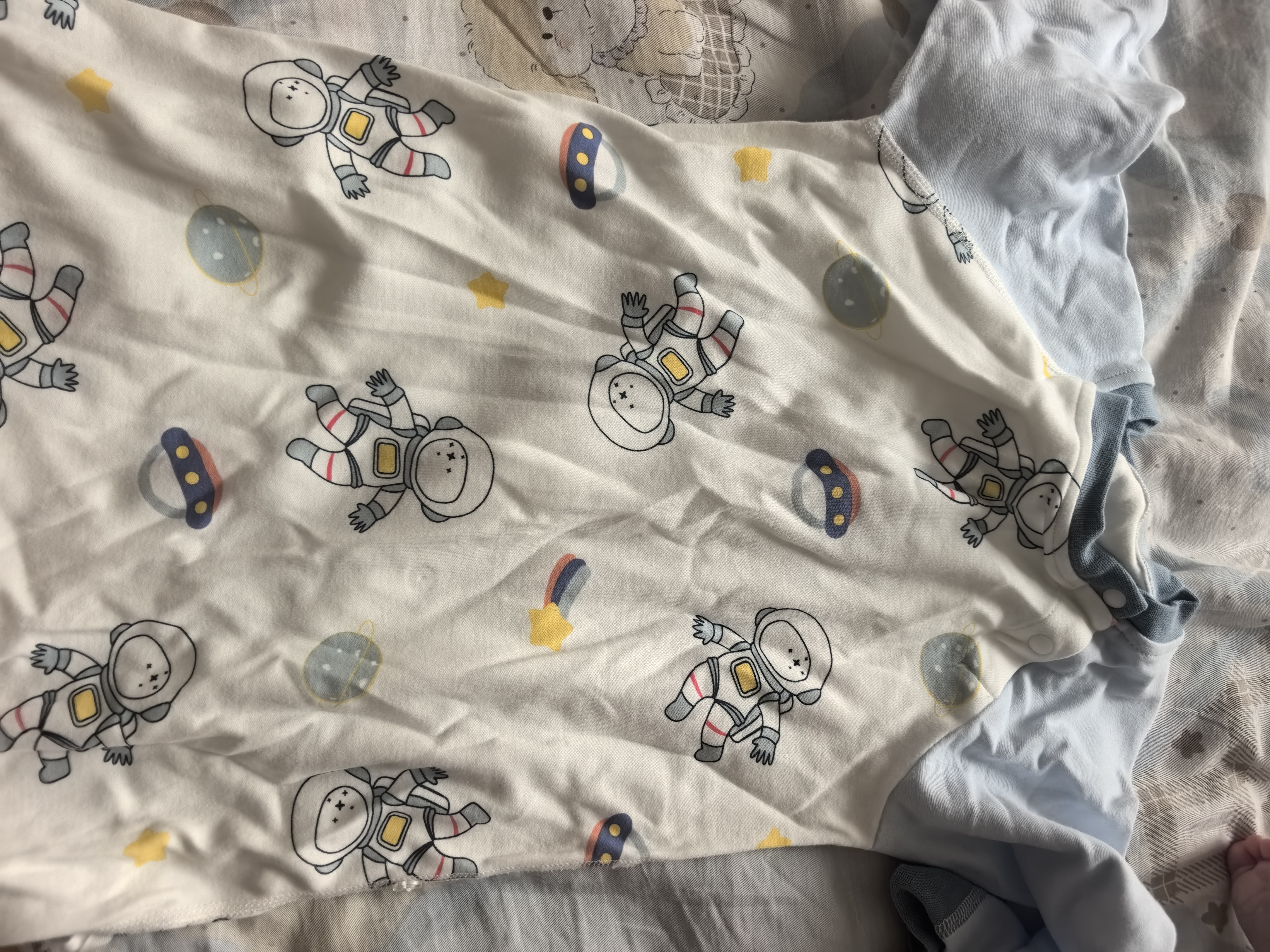 贝肽斯婴儿衣服宝宝春秋款棉睡衣四季通用婴儿睡裙防踢被护肚防着凉睡袍 实拍图