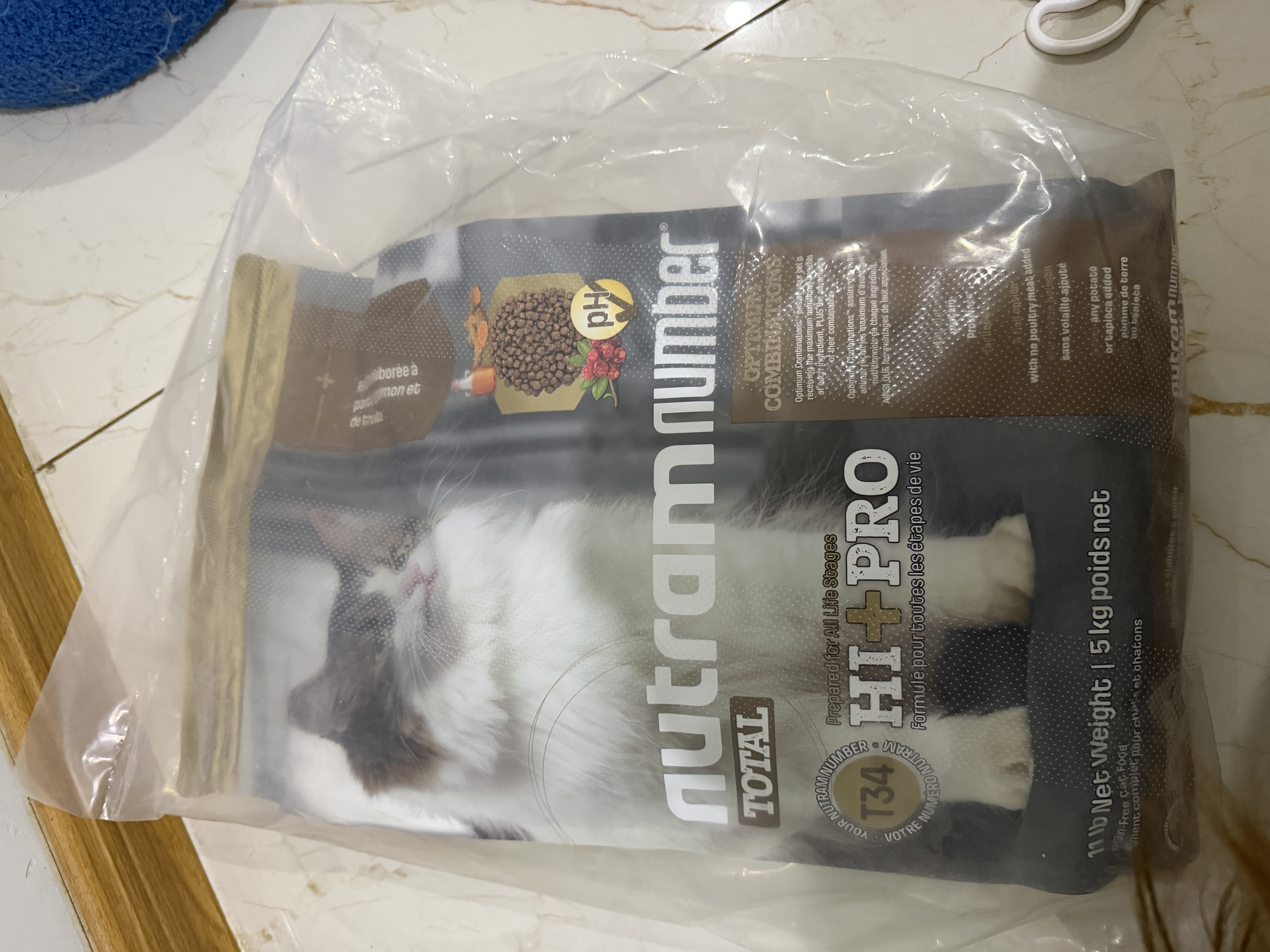 纽顿美国进口 T34Hi-Pro无谷高蛋白美毛鱼肉配方成猫幼猫全价猫粮5kg 实拍图