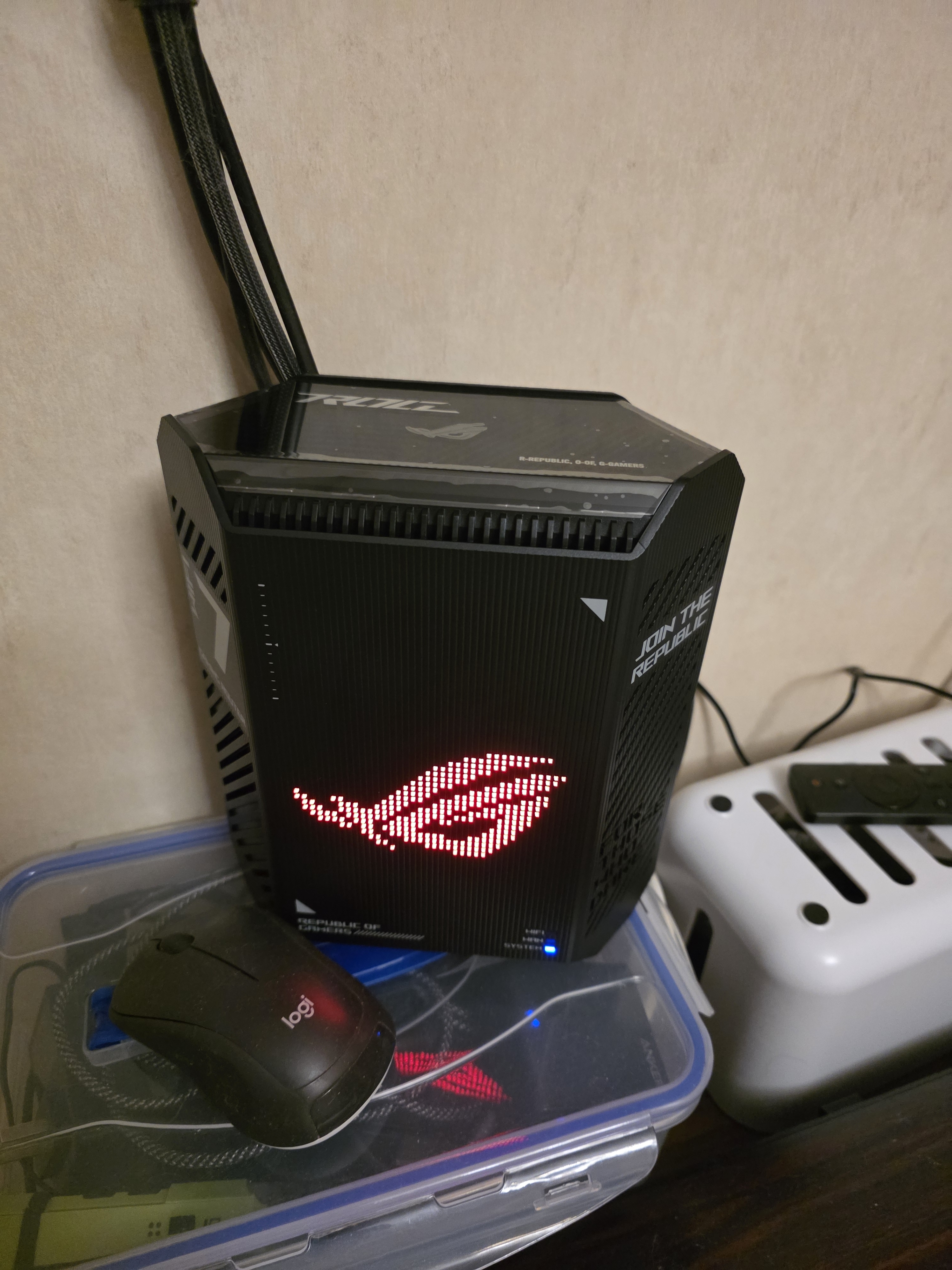 ROG魔盒Air WiFi7电竞Ai路由器家用无线千兆路由全2.5G口全屋wifi信号增强放大器 Aimesh随心组网 实拍图