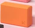 Keep瑜伽砖舞蹈砖成人儿童练功砖EVA普拉提瑜伽器材用品 活力橙两只装 实拍图