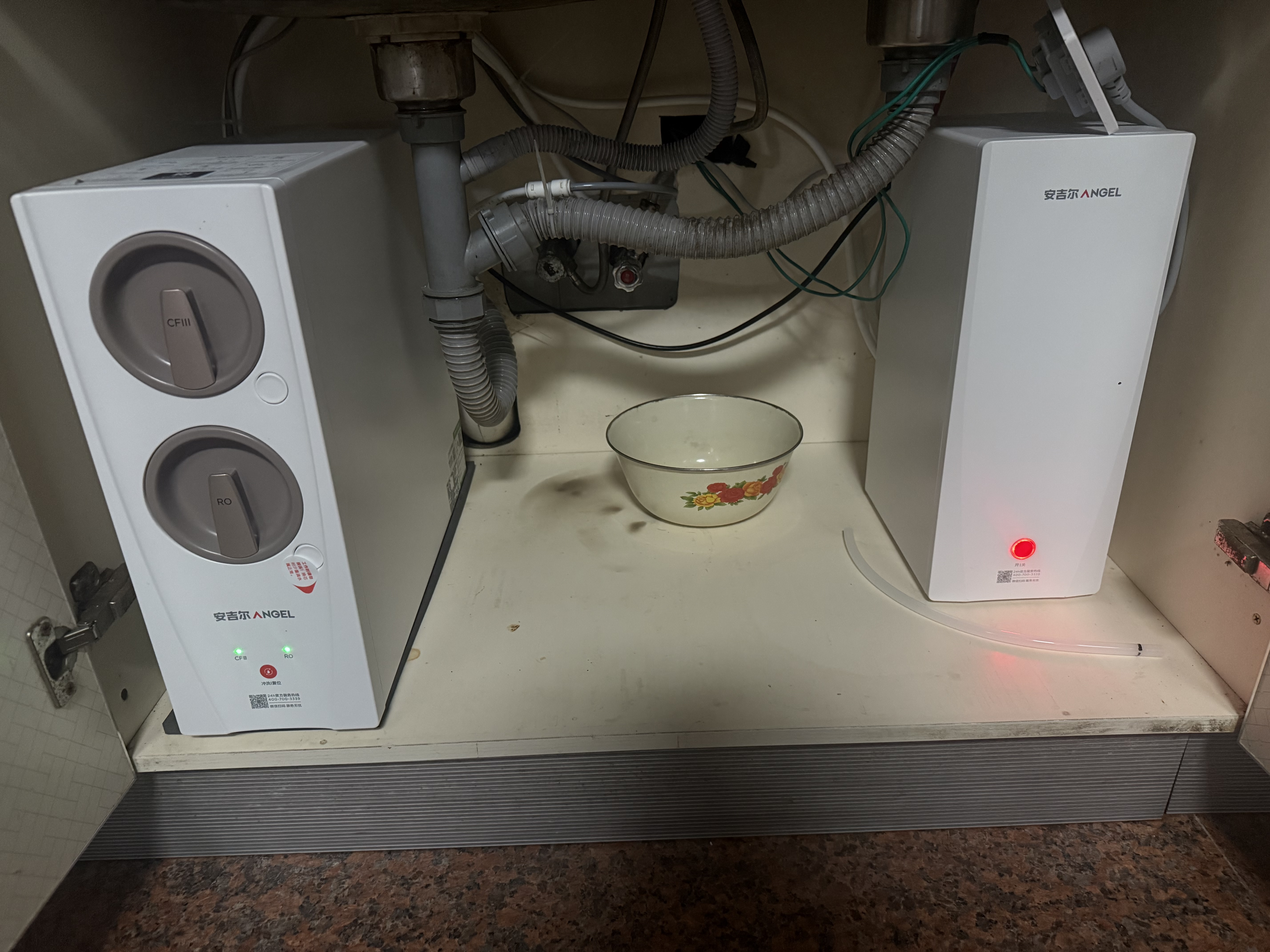 安吉尔玉龙Ultra真开水净水器1000G家用厨下式加热直饮机2000G温热水流速J3661-ROC126H 型 实拍图
