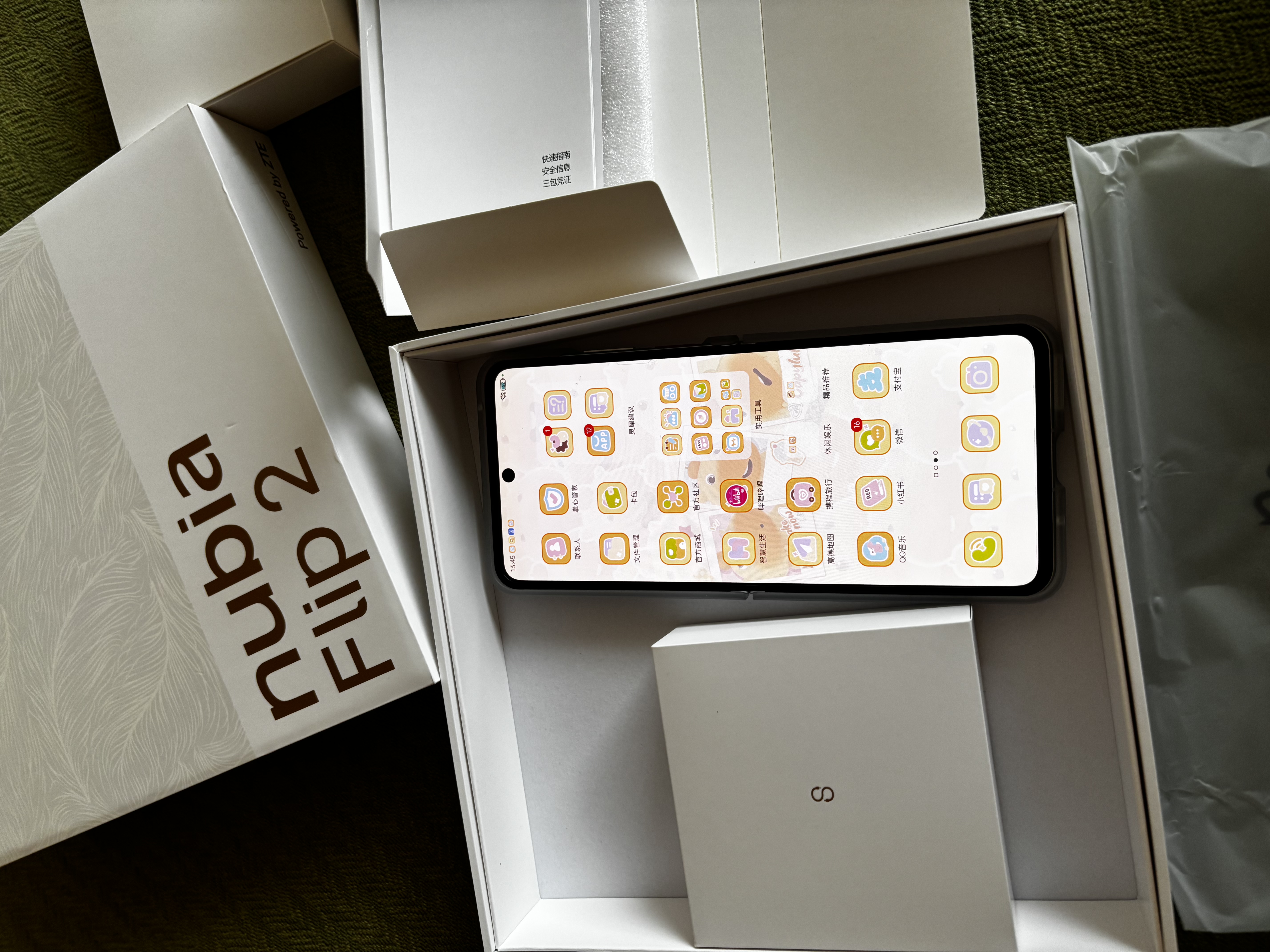 努比亚（nubia）国民小折叠 Flip 2【国家补贴】12GB+256GB 雪钻白 5000万后置主摄 全视角悬停摄影 5G轻薄AI手机 实拍图