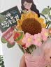IMVE向日葵手工编织花束抱抱桶摆件送老师伴手礼 实拍图