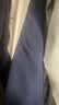诺斯.马丁高档真丝领带男士正装西装商务新郎结婚礼酒红蓝色黑色红色手打结 深蓝真丝7.5cm宽 实拍图
