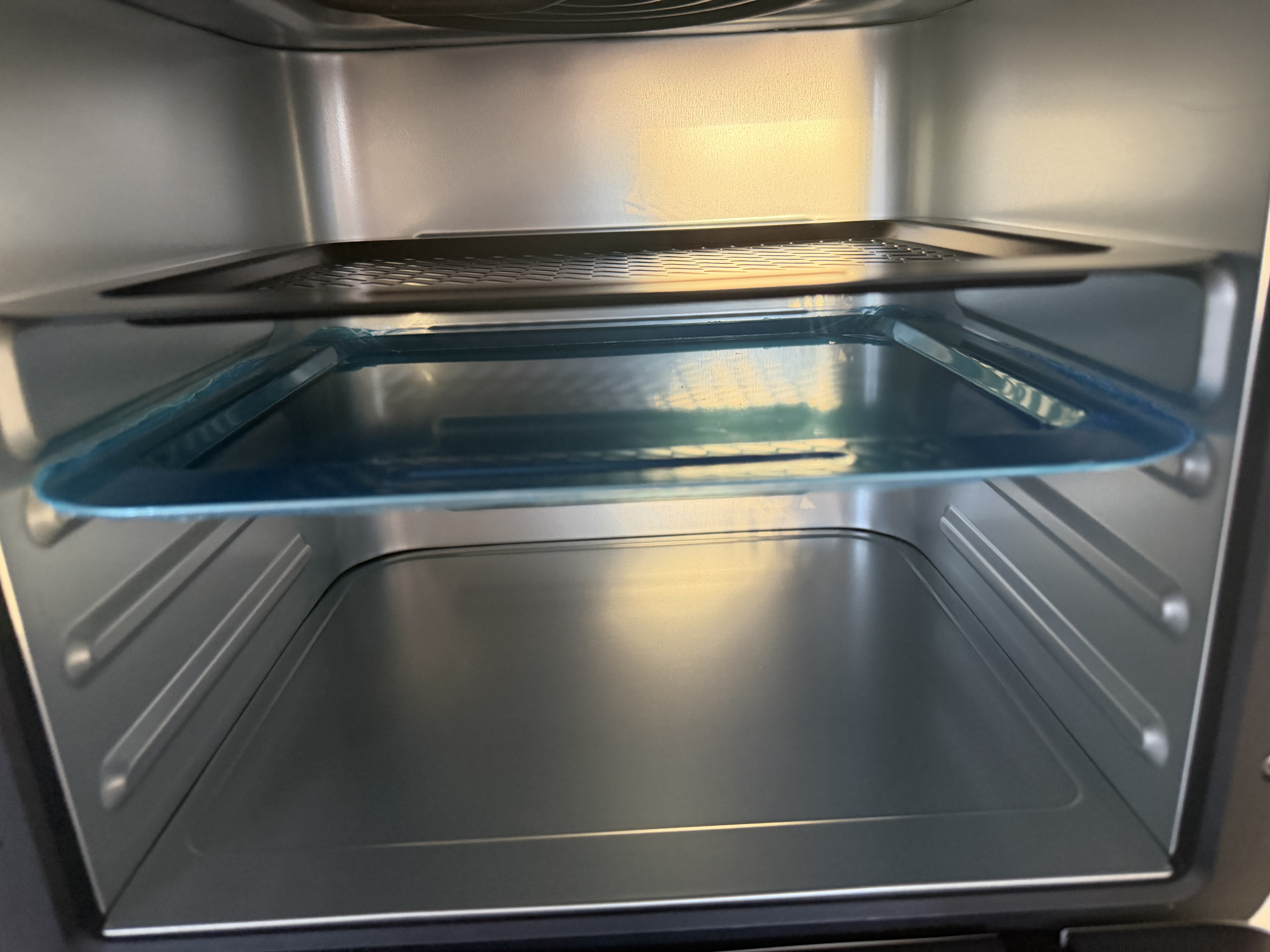 美的（Midea）空气炸锅全新新升级双层烤炸一体大容量多功能触屏免翻面15L空气炸烤箱MF-KZC15J01-QD 实拍图