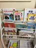 汤能优品移动书架绘本架铁艺置物架书本玩具架简易落地书柜卧室收纳架子 【60CM】3层书架+2层收纳+2盒# 实拍图