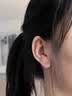 BJYLS999纯银星芒耳钉女小众设计感耳环耳棒小巧养耳洞耳饰品礼物 999足银星星耳钉一对【迷你款】 实拍图