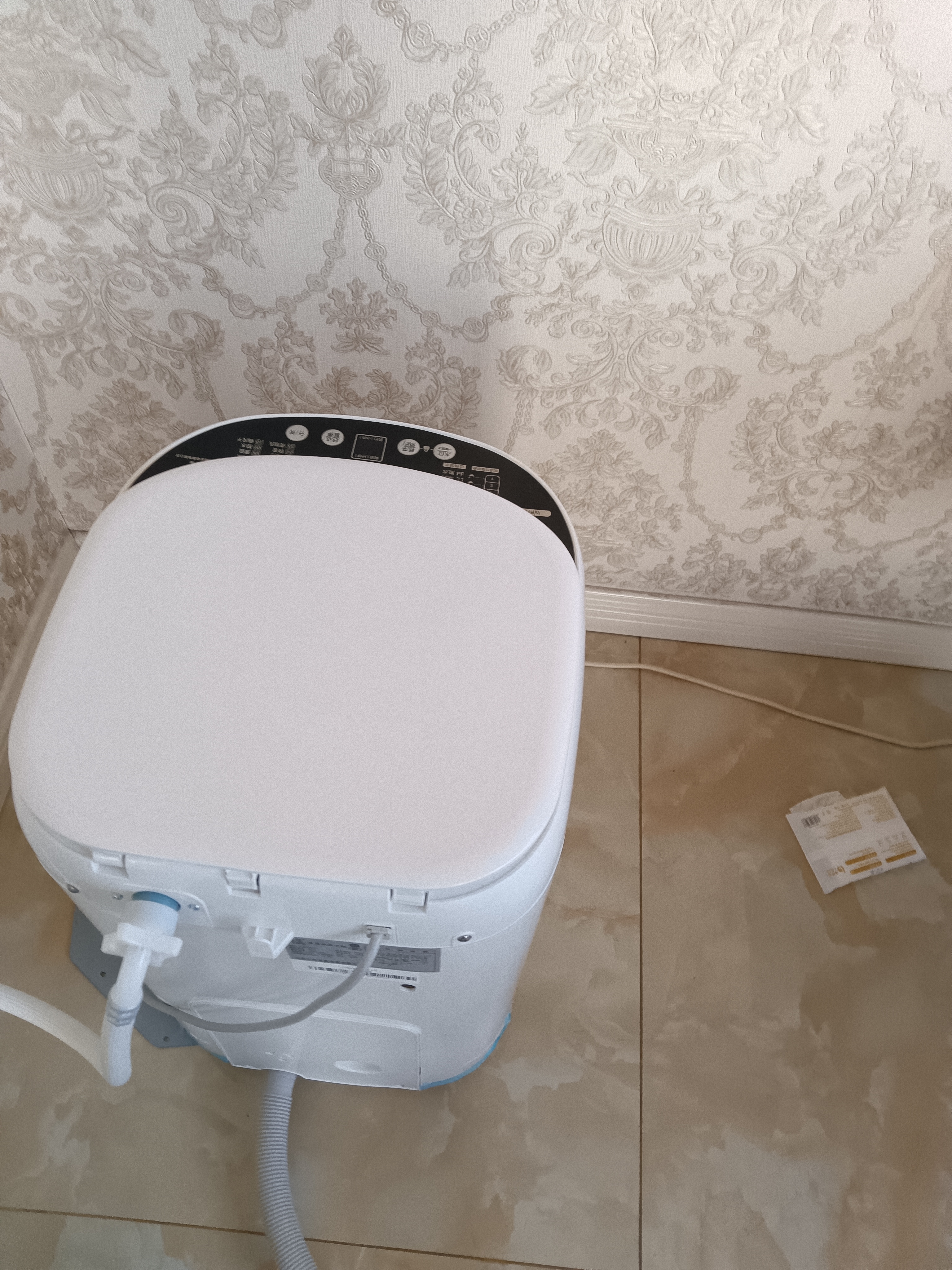 小鸭【官方店】婴儿洗衣机儿童宝宝专用迷你小型内衣全自动洗衣机懒人家用宿舍快洗 可选烘干高温煮洗 3.5KG 波轮 云朵白【蓝光抑菌+深层去污】终生维修 实拍图