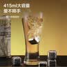 京东京造 啤酒杯 扎啤杯玻璃杯高端精酿北欧风酒杯收腰杯子中秋 415ml 2只 实拍图