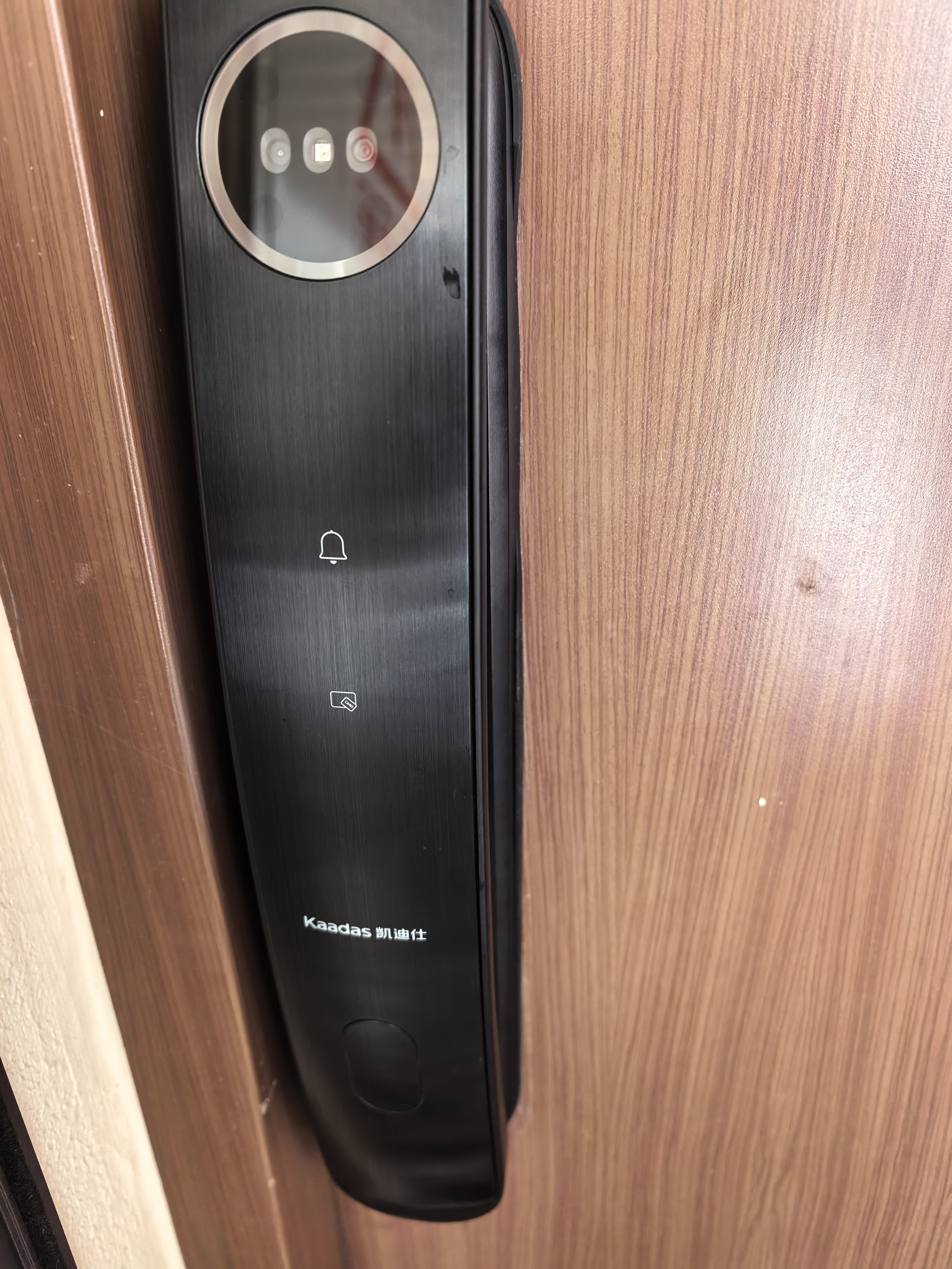 凯迪仕（KAADAS）智能门锁 3D人脸识别可视猫眼大屏指纹锁全自动 Q20F Pro V2 实拍图