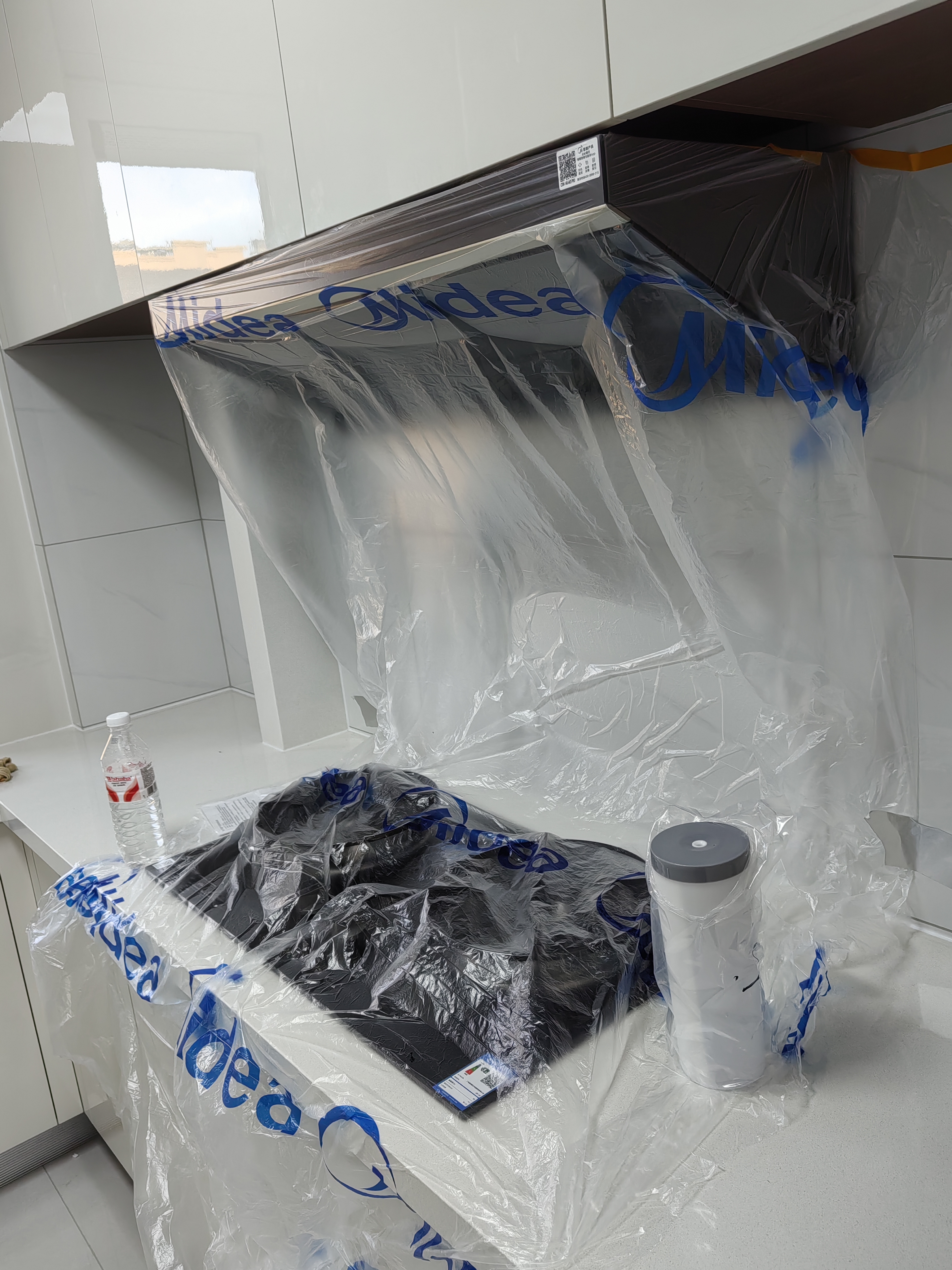 美的（Midea）【小西梅AK5PRO】蒸汽洗25风量抽吸排油烟机顶侧一体+QD52双边定时灶天然气套装 实拍图