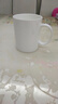 景顺景德镇瓷杯骨瓷简约陶瓷杯子茶杯纯白色水杯定制LOGO牛奶杯咖啡杯 马克杯 420ml 实拍图